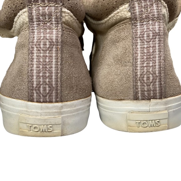 TOMS Camilia High-Top Suede / Canvas Sneaker Size US 7.5 - Picture 13 of 15